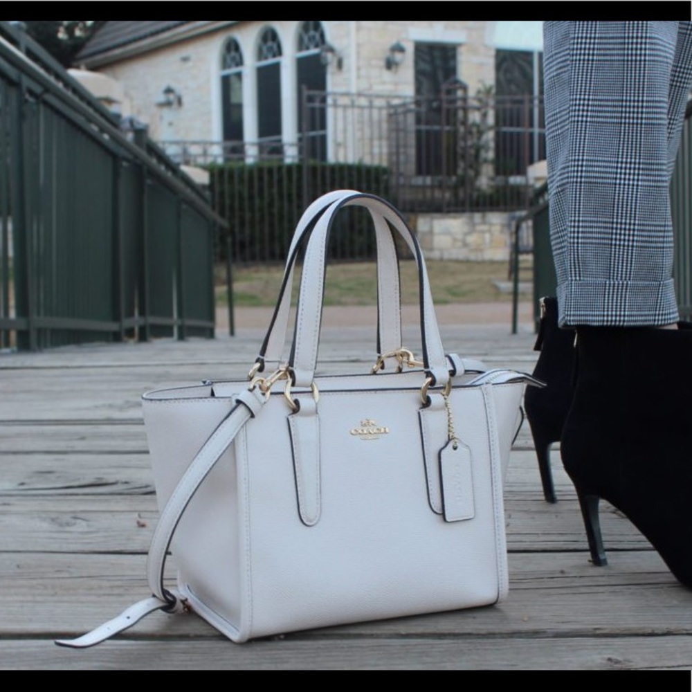 Coach Crosby Mini Carryall in White